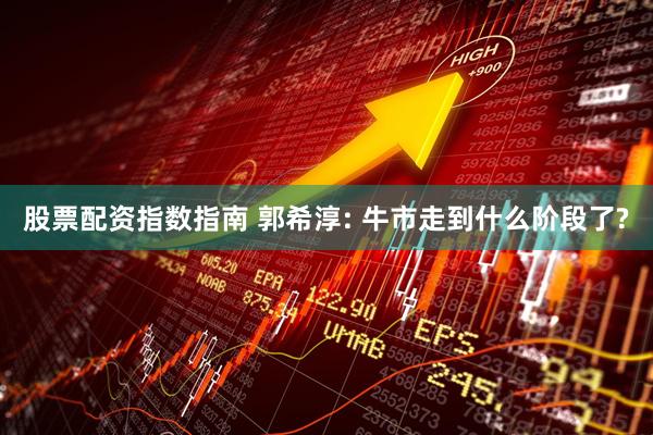 股票配资指数指南 郭希淳: 牛市走到什么阶段了?